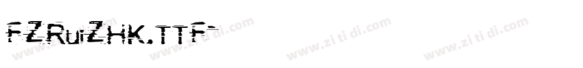 FZRuiZHK.TTF字体转换
