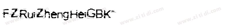 FZRuiZhengHeiGBK字体转换