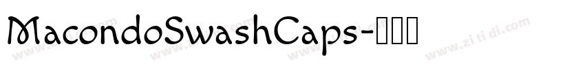 MacondoSwashCaps字体转换