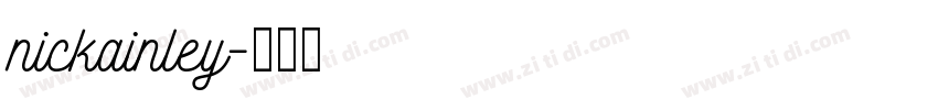 nickainley字体转换