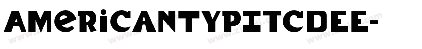 AmericanTypItcDEE字体转换