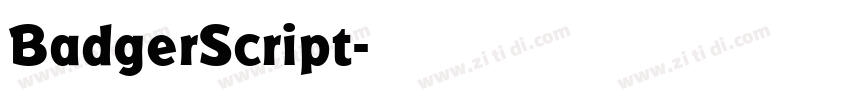 BadgerScript字体转换