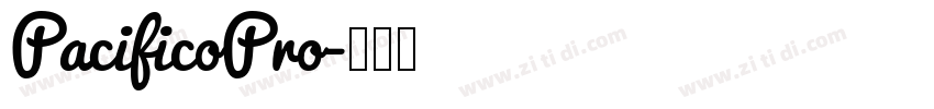 PacificoPro字体转换