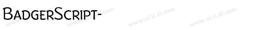 BadgerScript字体转换