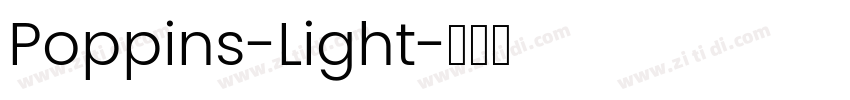 Poppins-Light字体转换