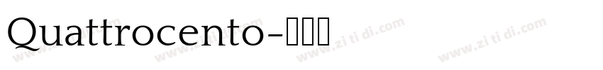 Quattrocento字体转换