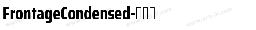 FrontageCondensed字体转换