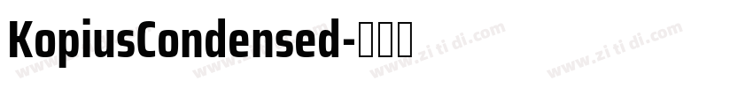 KopiusCondensed字体转换
