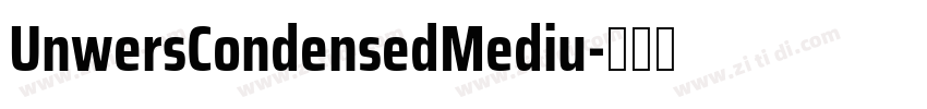 UnwersCondensedMediu字体转换