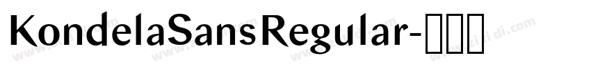 KondelaSansRegular字体转换