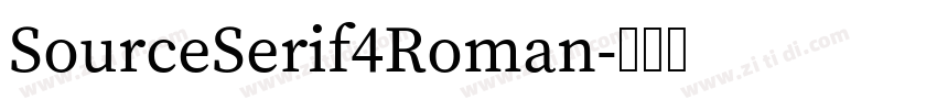 SourceSerif4Roman字体转换