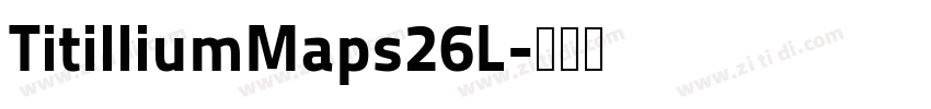 TitilliumMaps26L字体转换