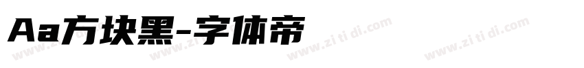 Aa方块黑字体转换