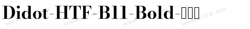 Didot-HTF-B11-Bold字体转换