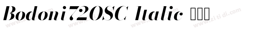 Bodoni72OSC-Italic字体转换