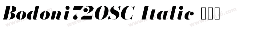 Bodoni72OSC-Italic字体转换