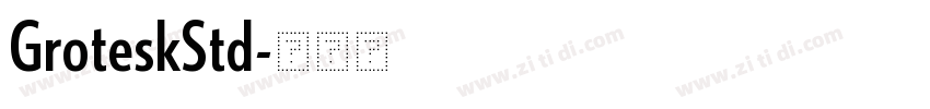 GroteskStd字体转换