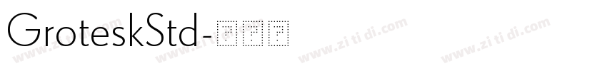GroteskStd字体转换