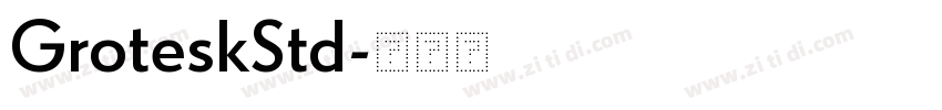 GroteskStd字体转换