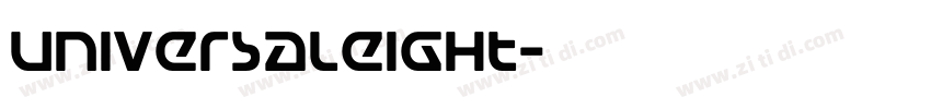 UniversalEight字体转换