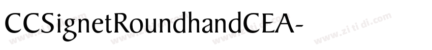 CCSignetRoundhandCEA字体转换