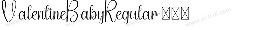 ValentineBabyRegular字体转换