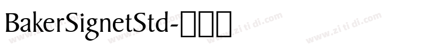 BakerSignetStd字体转换