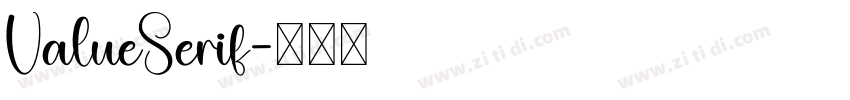 ValueSerif字体转换