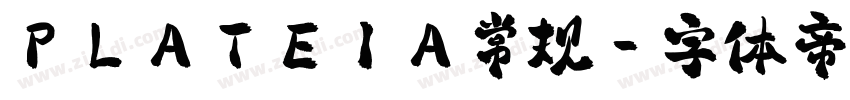 PLATEIA常规字体转换
