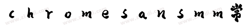 chromesansmm常规字体下载字体转换