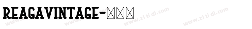 ReagaVintage字体转换