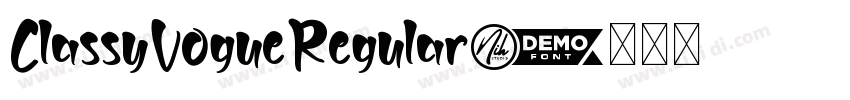 ClassyVogueRegular字体转换