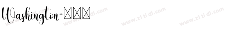 Washington字体转换