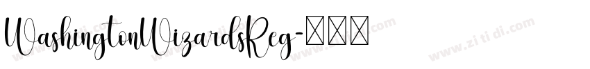 WashingtonWizardsReg字体转换