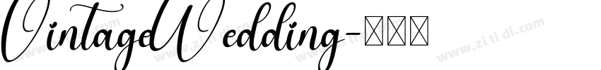 VintageWedding字体转换