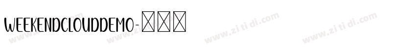 WeekendCloudDemo字体转换