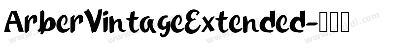 ArberVintageExtended字体转换