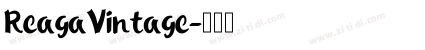 ReagaVintage字体转换
