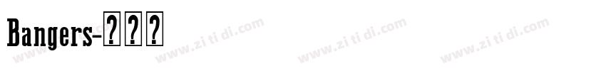 Bangers字体转换