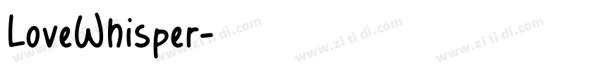LoveWhisper字体转换