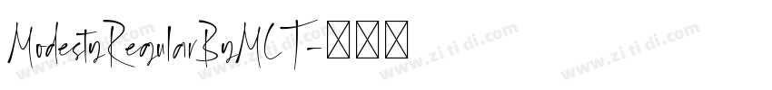 ModestyRegularByMCT字体转换