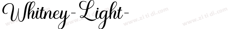Whitney-Light字体转换