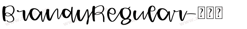 BrandyRegular字体转换