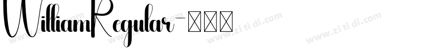 WilliamRegular字体转换