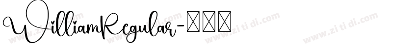 WilliamRegular字体转换