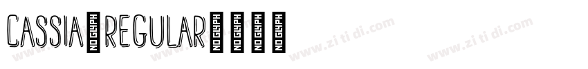 Cassia_Regular字体转换
