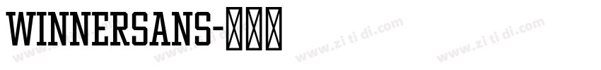 WinnerSans字体转换