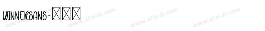 WinnerSans字体转换