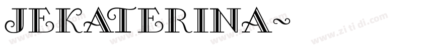 jekaterina字体转换