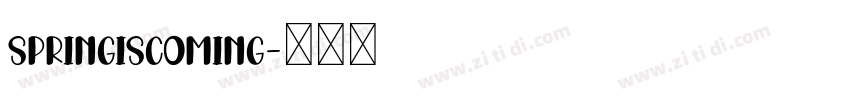 SpringisComing字体转换